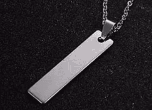 Stainless Steel Rectangle Pendant