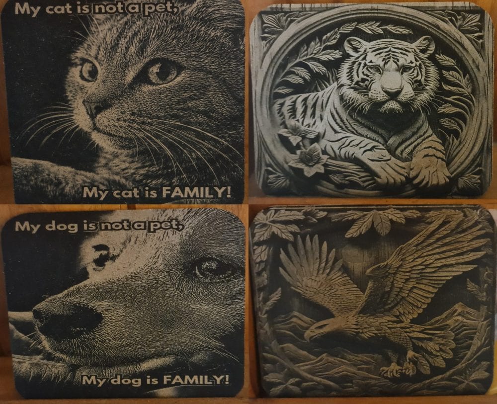 Rectangle MDF Coasters 4pk