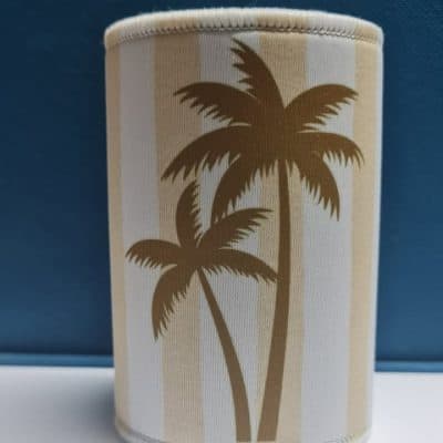 Stubby Holder White Overlocked Panel